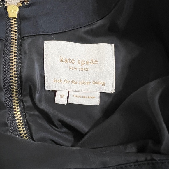 Kate Spade Black Midi Dress with Bow - Picture 2 of 6